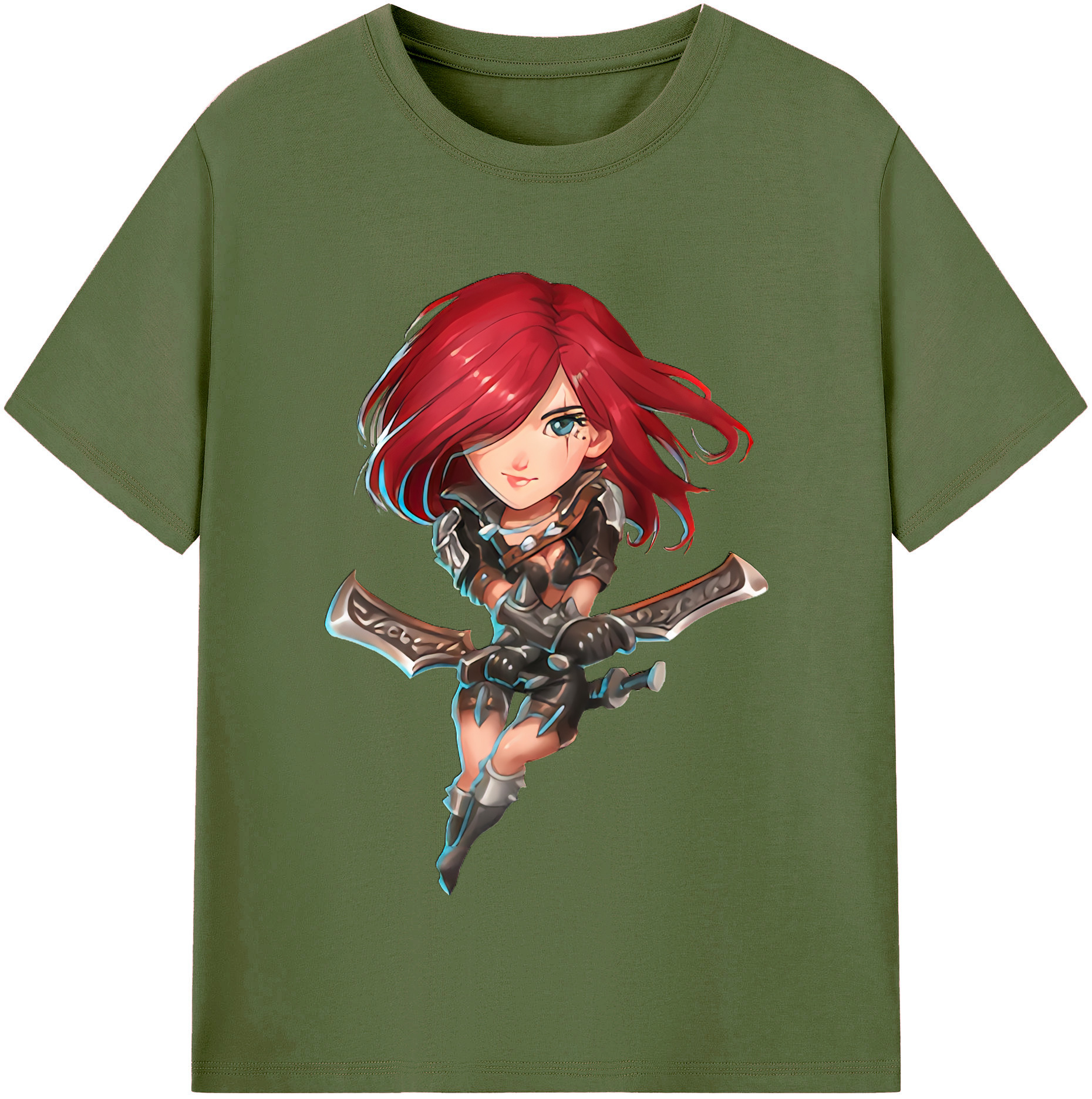 リーグ・オブ・レジェンド League of Legends LOL 綿100％半袖Tシャツ（フロントプリント）